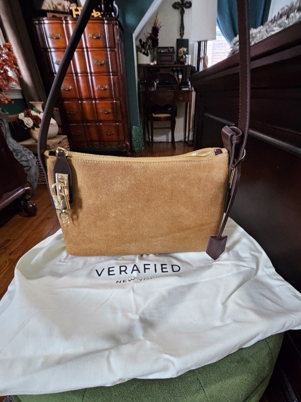 Verafied New York - Suede Shoulder Bag NWOT